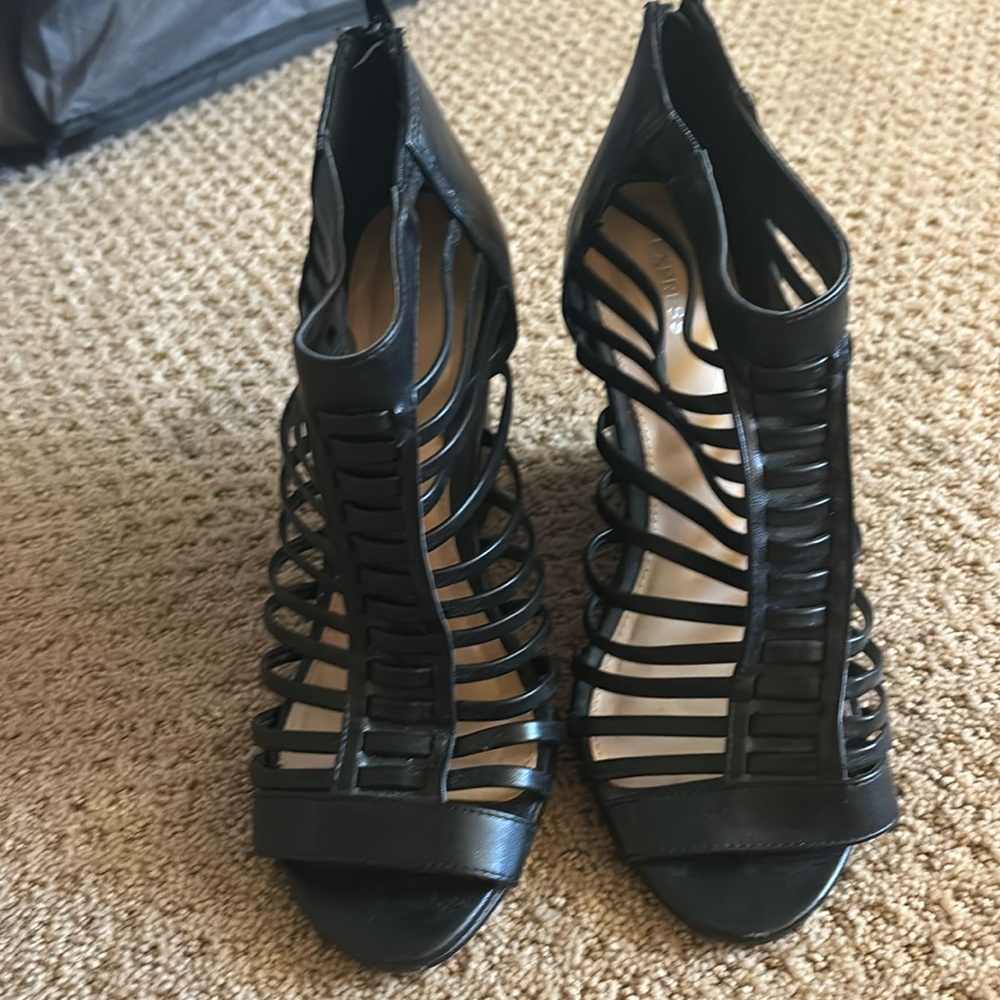 Express black wedges . Size 8